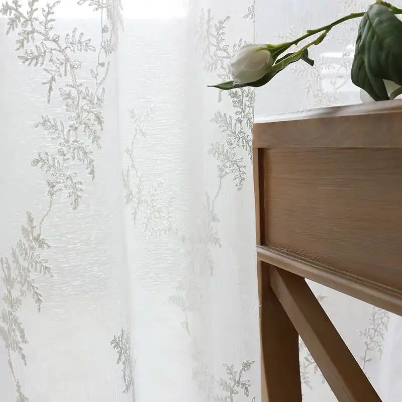 Z-used windows for Sheer Turkish Flocking Curtain of Models Fabric