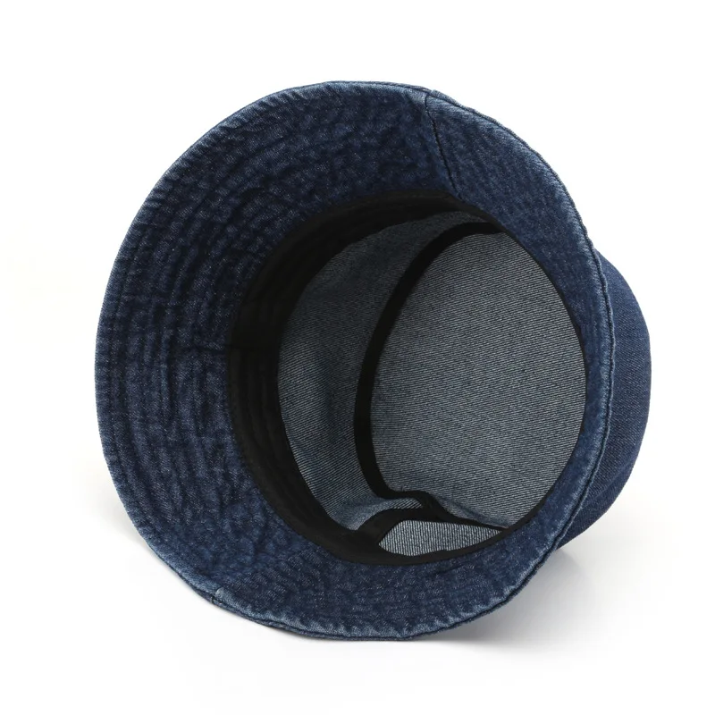 Vintage Fisherman Denim Bucket Hat Black Blue Washed Jeans Denim Bucket ...