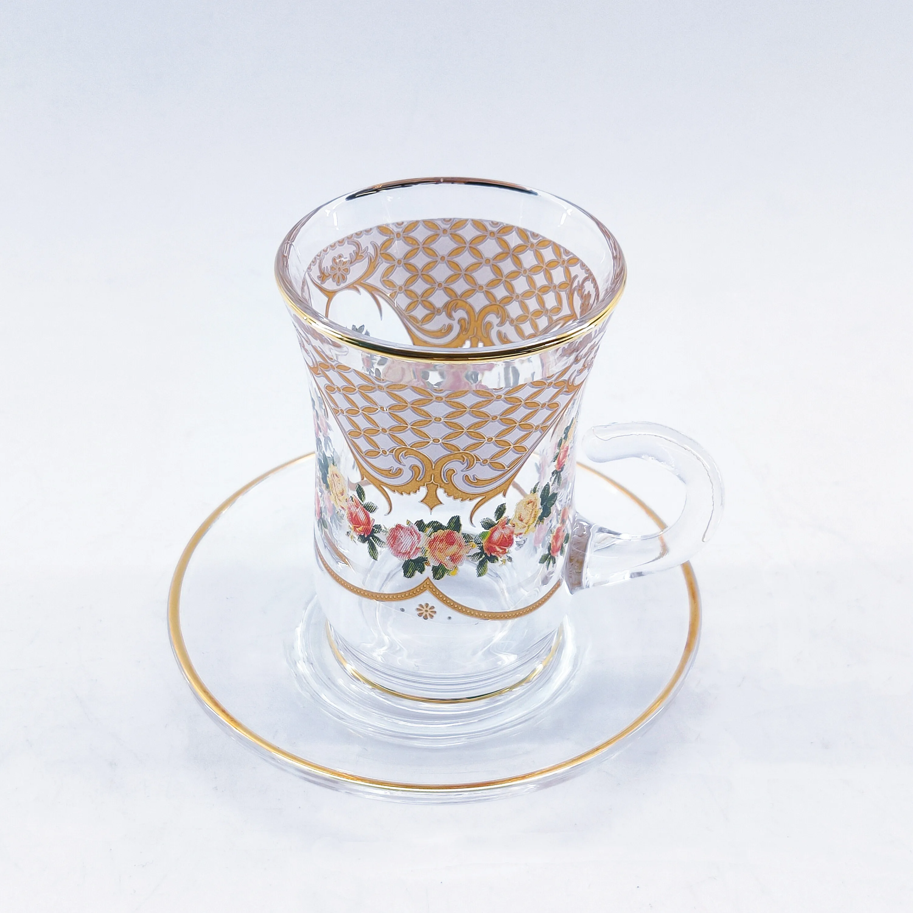 ready luxury turkish tea/coffee glass with