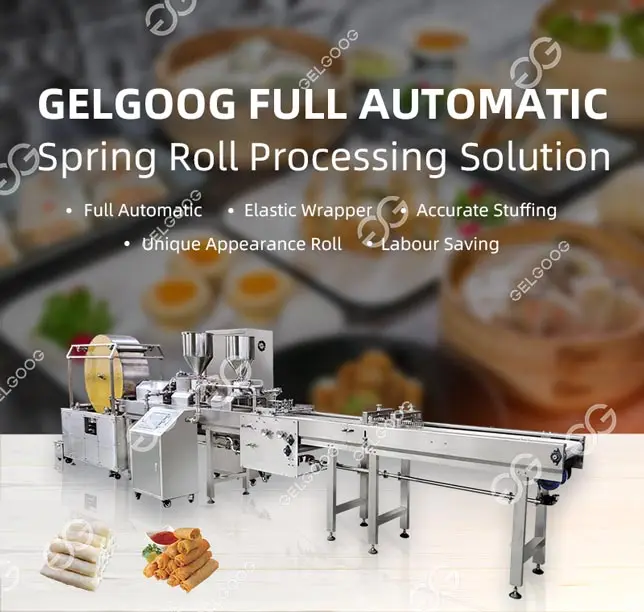 Automatique Commercial Potato Leaf Spring Roll Machine