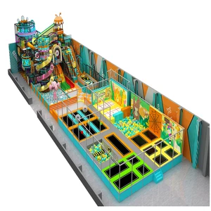 ABAM Factory Indoor Customized Amusement Park Bungee Jumping Playground Commercial Trampoline Park Equipment