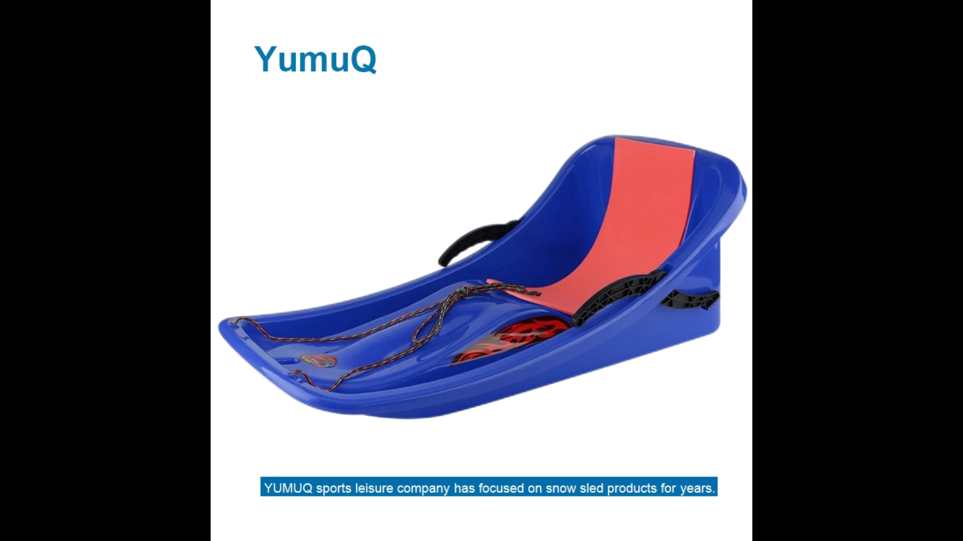 Yumuq Winter Sports Permanent Snow Sledding,Durable Colorful Snow Sled