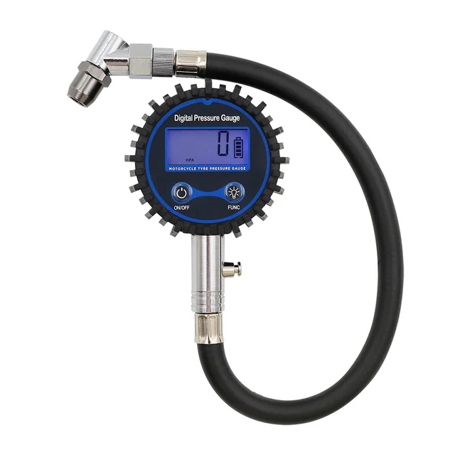 Multifunction Digital Tire Pressure Gauge 2.5inch 200psi With Air Release Button and Flexible Pipe