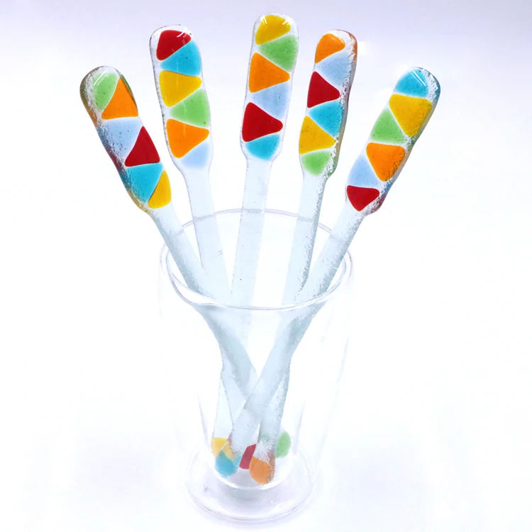 Beautiful Murano Glass Cocktail Shaker Stirrer Stick