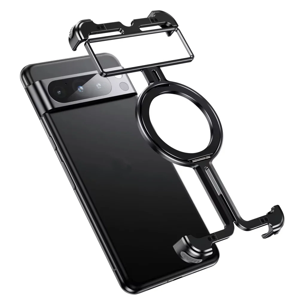 product hollow magnetic bracket for google pixel 8 anti fall phone case for goole pixel 9 pro 7pro laudtec-6