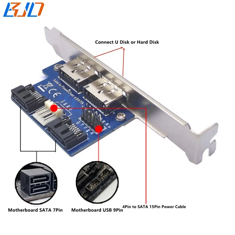 Power over ESATA to USB 2.0 Adapter - Hard Disk Support