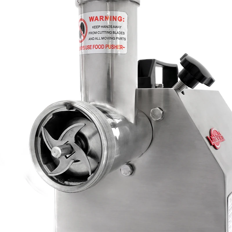 商業/家族使用多機能ステンレス鋼220ボルト肉グラインダー、肉製造機、コショウスライサーミンサーでビデオ 多機能大型電動ミートグラインダー/ミンサー 家庭用または業務用 冷凍