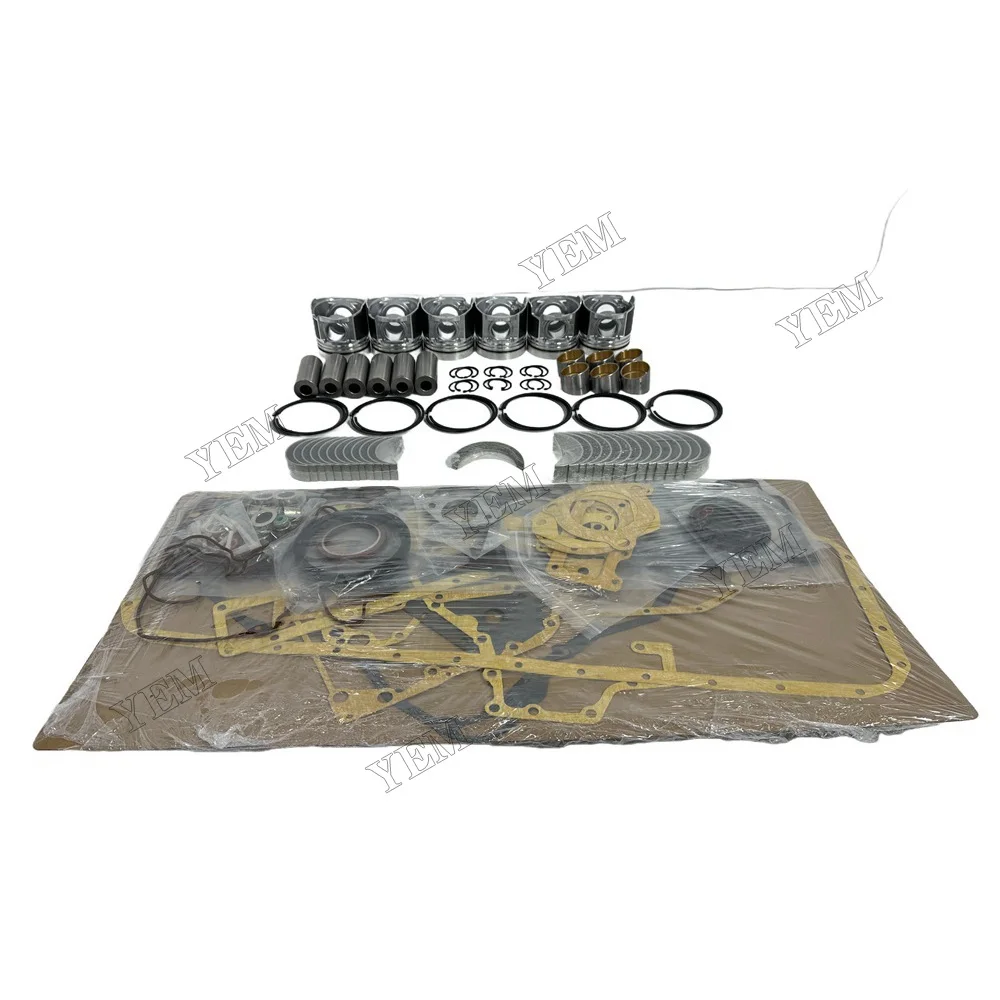 For Hino W06D Overhaul Kit With Piston Rings Full Gasket Set Bearings Engine Parts 5