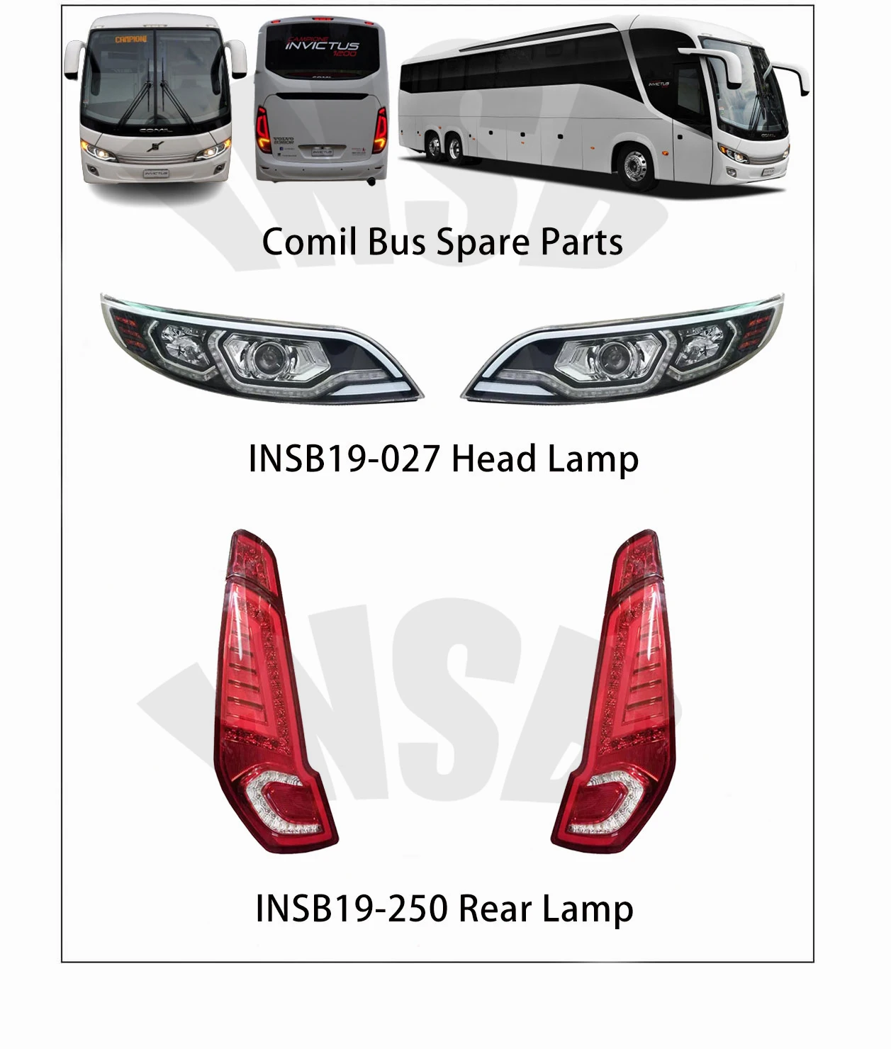 MARCOPOLO Bus Head Lamp for Scania Marcopolo Bus INSB03-004