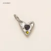 Flat love pendant-Silver