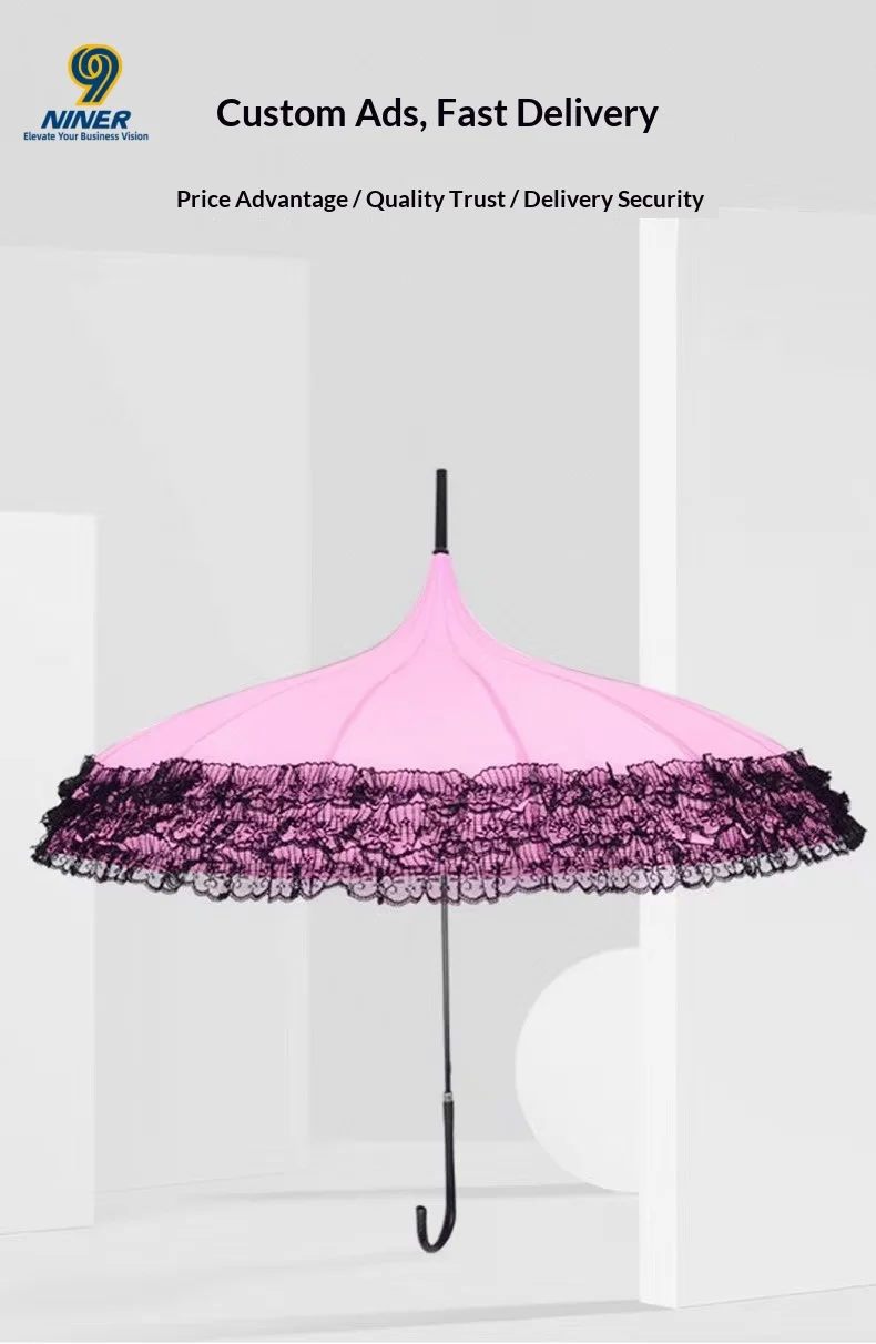 Pagoda Umbrella Lace Umbrella Tassel Umbrella Wedding Umbrella Straight Pole Umbrella Skirt Umbrella Princess Umbrella preview 5