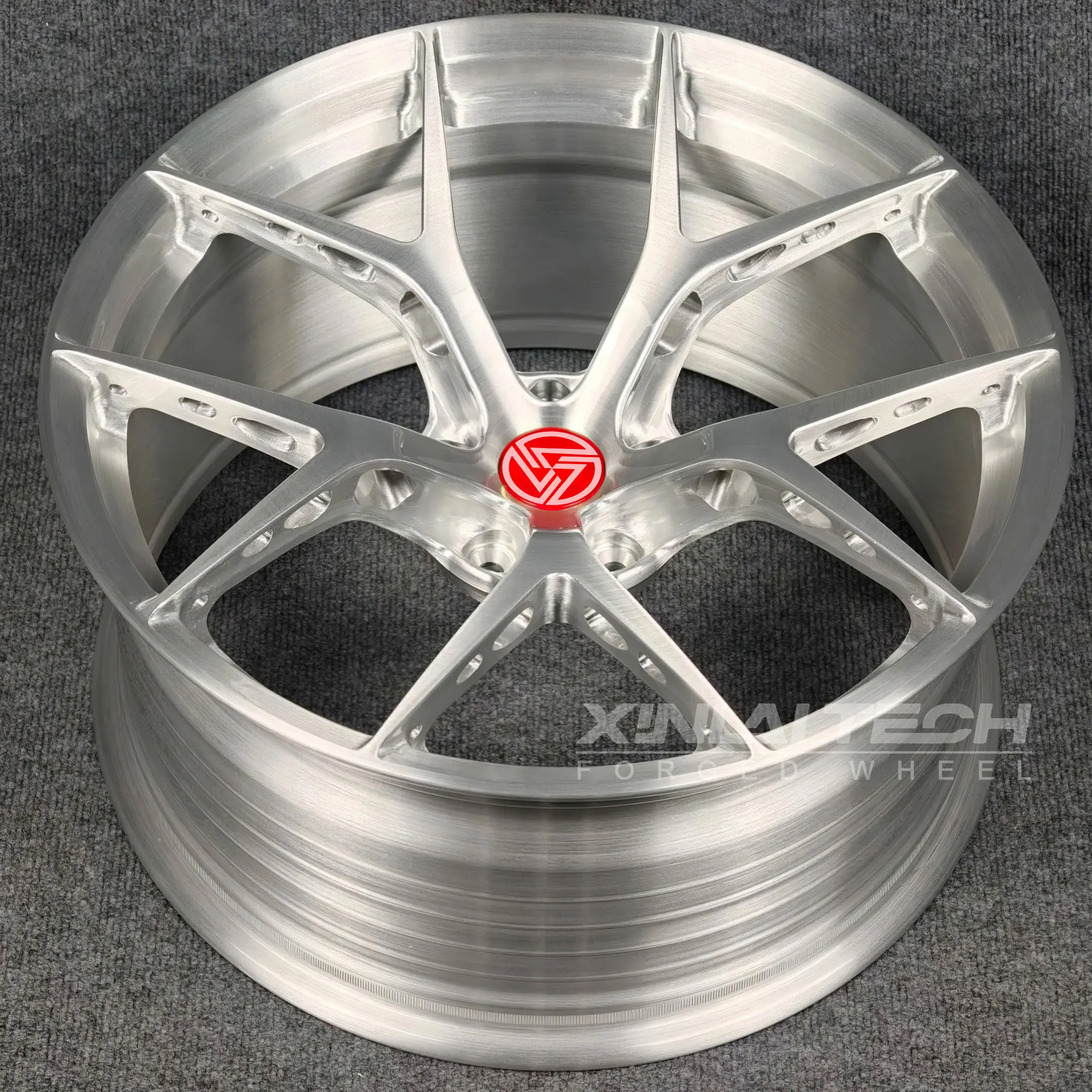 XL Silver Brushed Custom 1 Piece Forged Wheels 5x112 5x114.3 5x120 Deep Concave Wheels 17 18 19 20 21 22 Inch Car Alloy Rims - Image 2