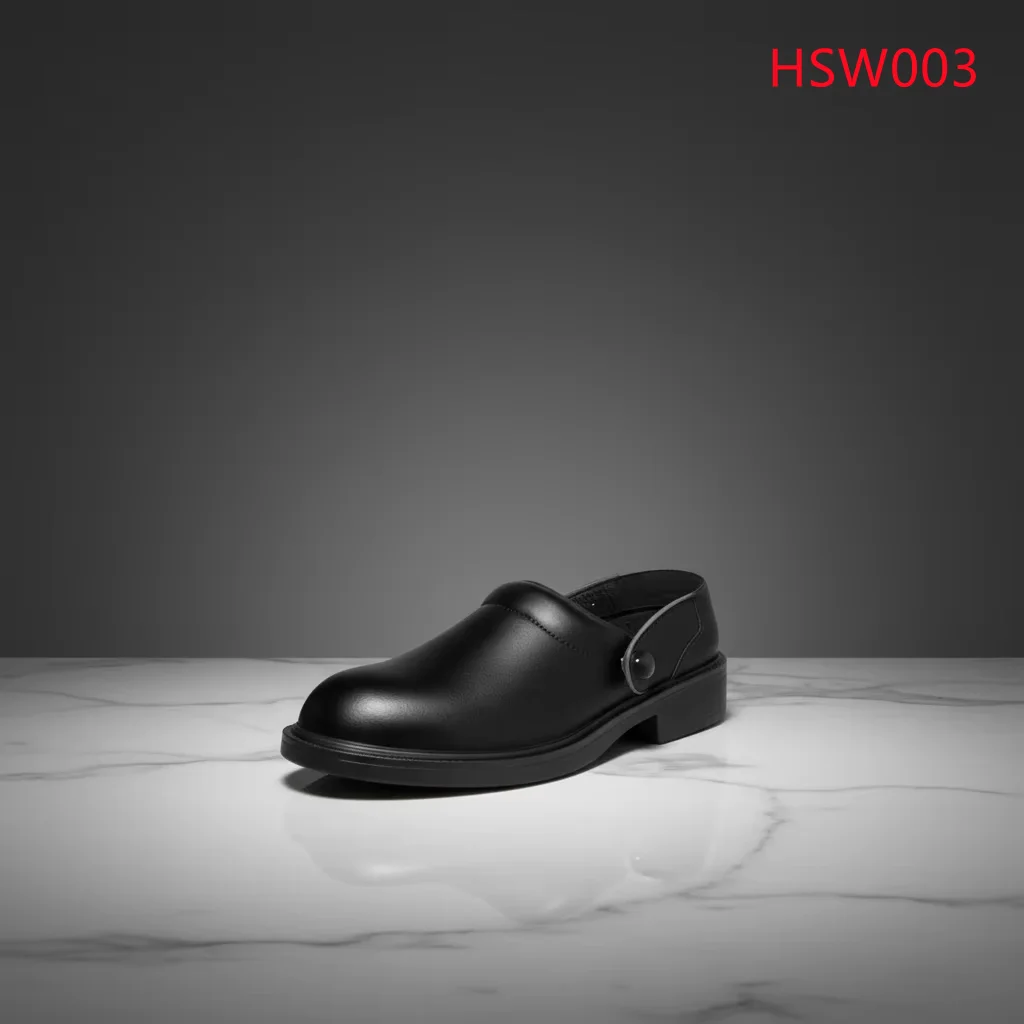 HY,Sterile Workshop White ESD Safety slippers with Magic Tape Hospital Environment Stain Resistant White/black Work Clogs HSW003