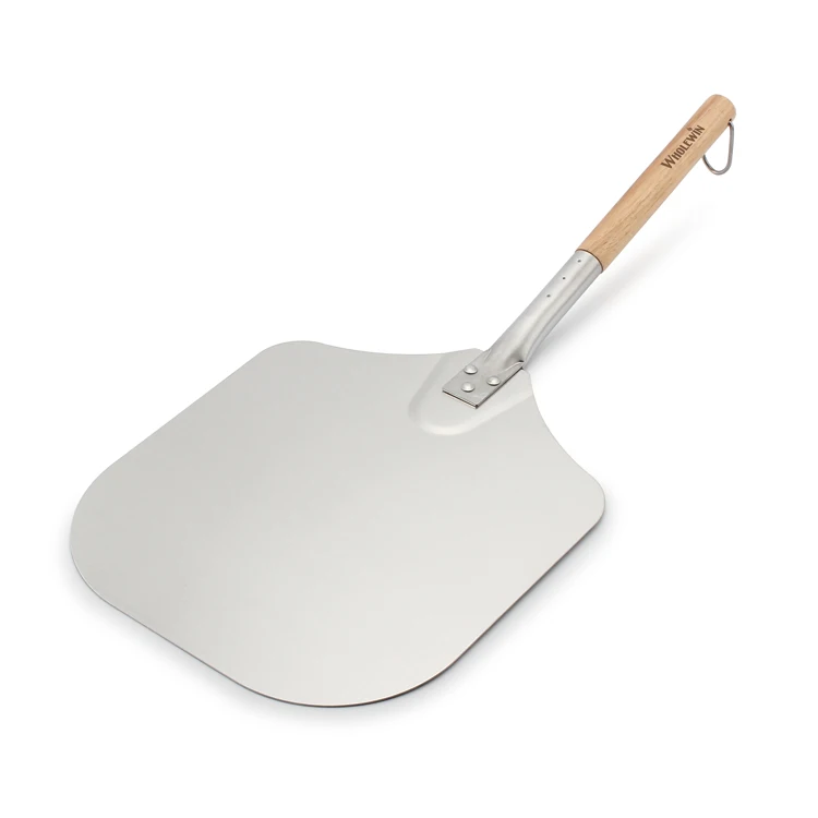 Di Alluminio Pizza Pala Della Pizza Pala Set Pieghevole 12 Pollici Piazza  Strumenti Di Cottura Della Pizza Buccia Forno Accessori Con Manico In Legno  - Buy Nuovo Premio Di Legno Buccia Di