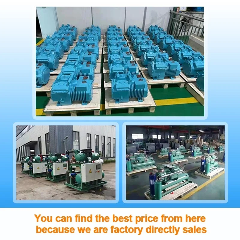 10Hp Condensing Unit  Semi Hermetic Compressor Air Cooled Chiller Condensing Units