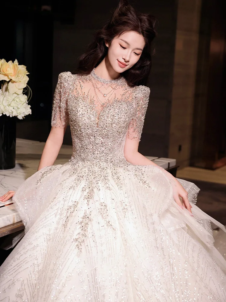 S1343R 新スタイルブライダルハイカラーハイクオリティテクスチャ