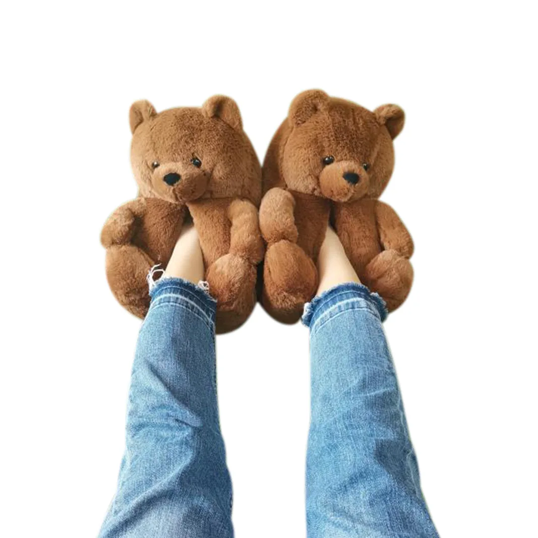 bear slippers womens