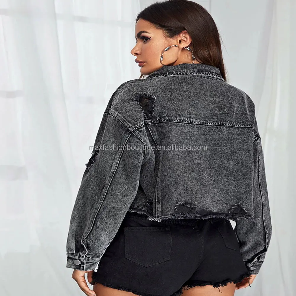 Buy Ripped Denim Jackets,Demin Jacket 