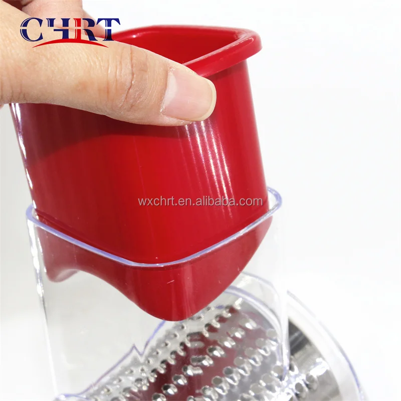 Chrt Stainless Kitchen Rotary Cheese Grater Electric Chopper Onion