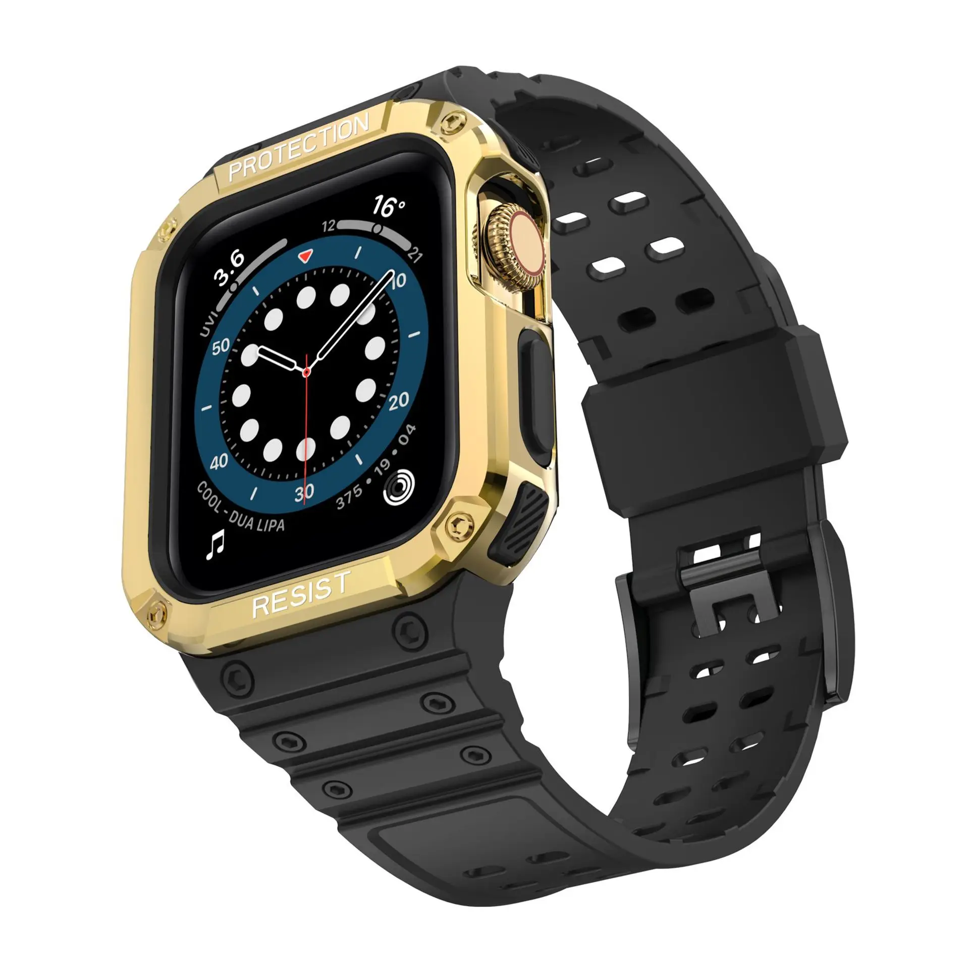 Funda De Reloj Deportivo 2 En 1,Resistente A Prueba De Golpes,Protección  Completa,Correas De Reloj Series 7 Para Apple Watch,41mm,45mm - Buy Nuevo  Reloj Personalizado Caso Con Correa De Reloj Para Apple Watch