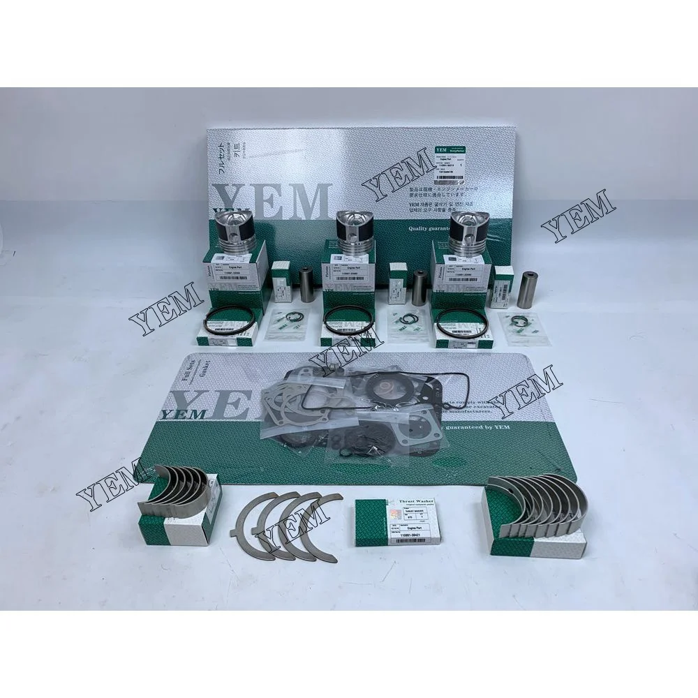 D640 Engine Overhaul Kit With Bearings Piston Rings Cylinder Gaskets for Bobcat Light Construction for Kubota Engine
