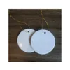 Ornamento rotondo bianco da 2,85" di alta qualità