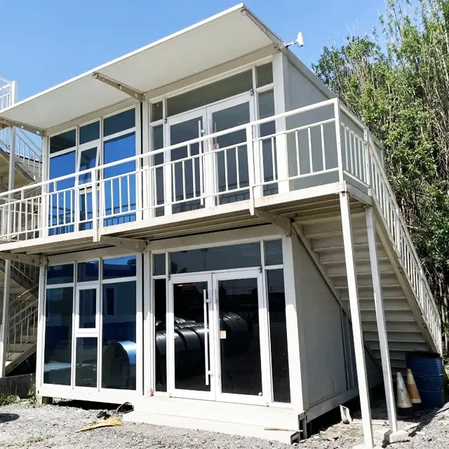 Კომპაქტური ლუქსური მზადყოფილი პორტატიული მონტაჟის შესაძლებლობით გემის კონტეინერისგან დამზადებული მზადყოფილი სახლი ბუტიკ სასტუმროებისთვის