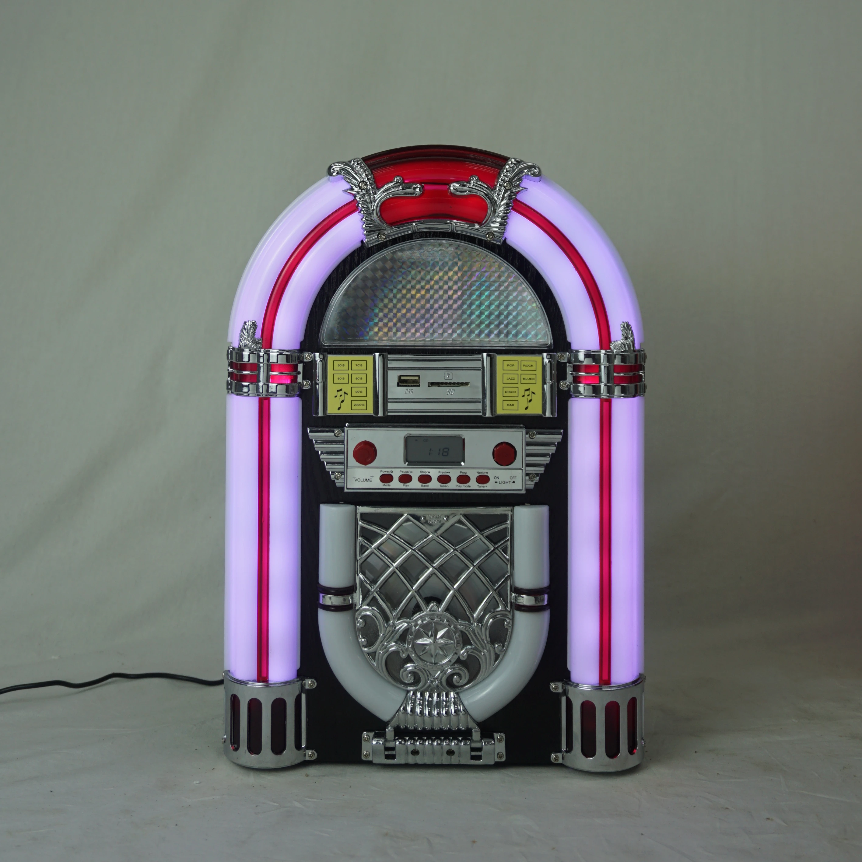 Small Tabletop Jukebox Retro Cd Player Usb,Sd,Mp3,Bt Functions| Alibaba.com