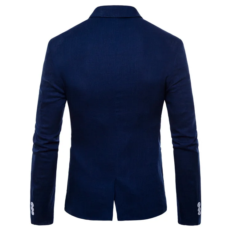 2023 Fall Fashion Long Sleeve Solid Color Slim Suit For Men Casual ...