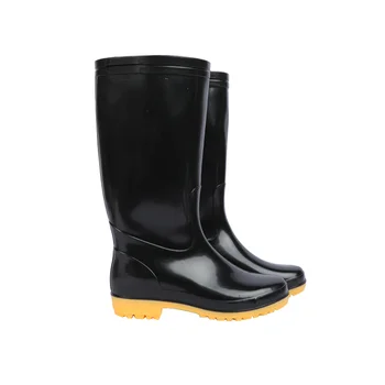 Men's plastic waterproof and non safety rain boots, lightweight style, meet quality inspection standards for rain boots
