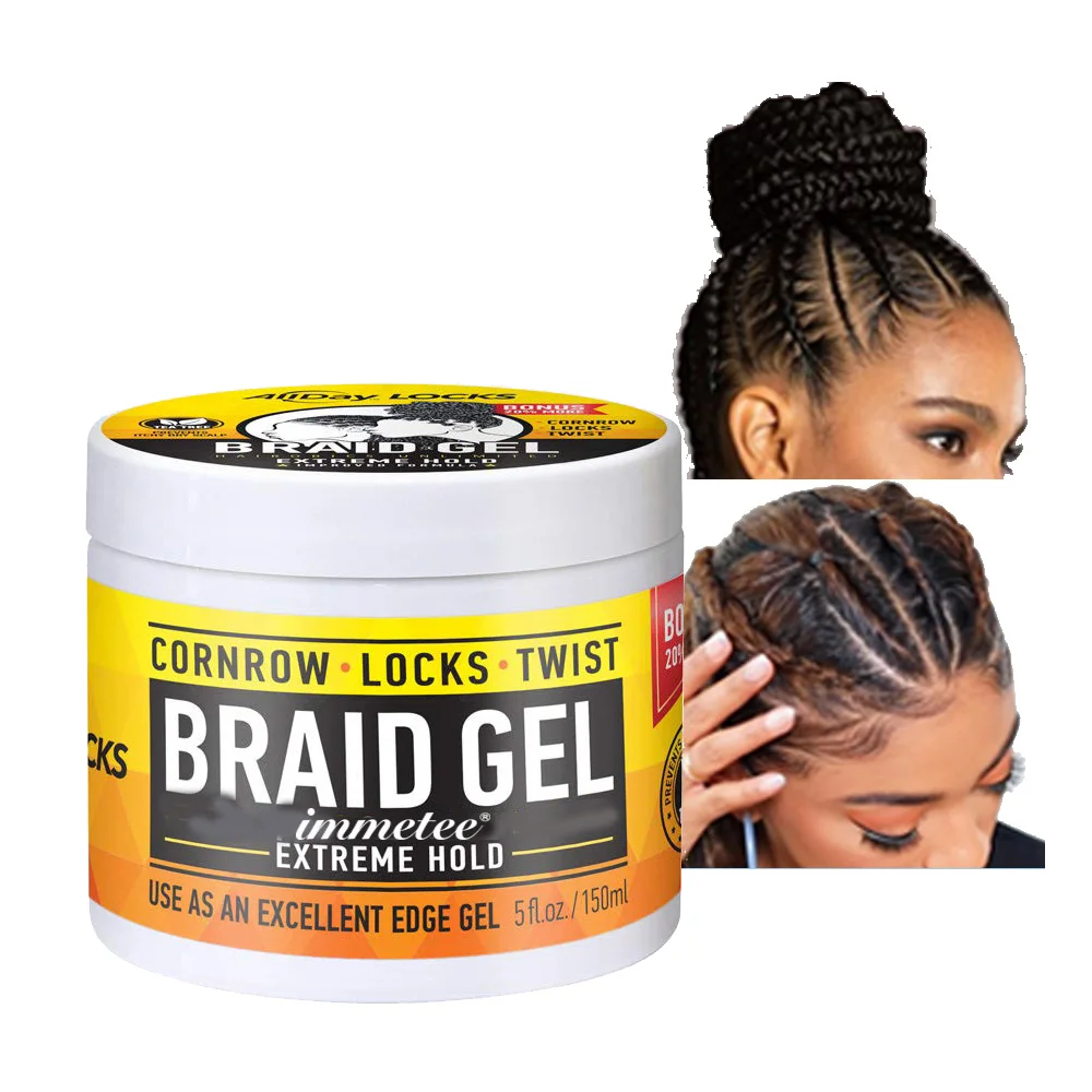 Immetee Braiding Gel Vendor Neat Braid Conditioning Shining Hair Gel