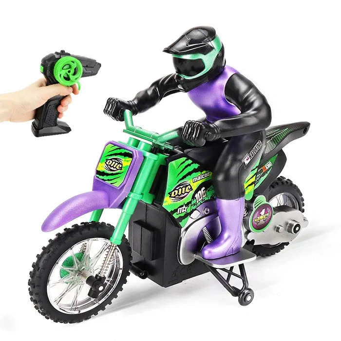 スポーツトイ・アクショントイ MOWL - INFILTRATE TI - Purple Stunt Rc Motorcycle Toy - 2.4ghz 1/18 4ch Remote Control