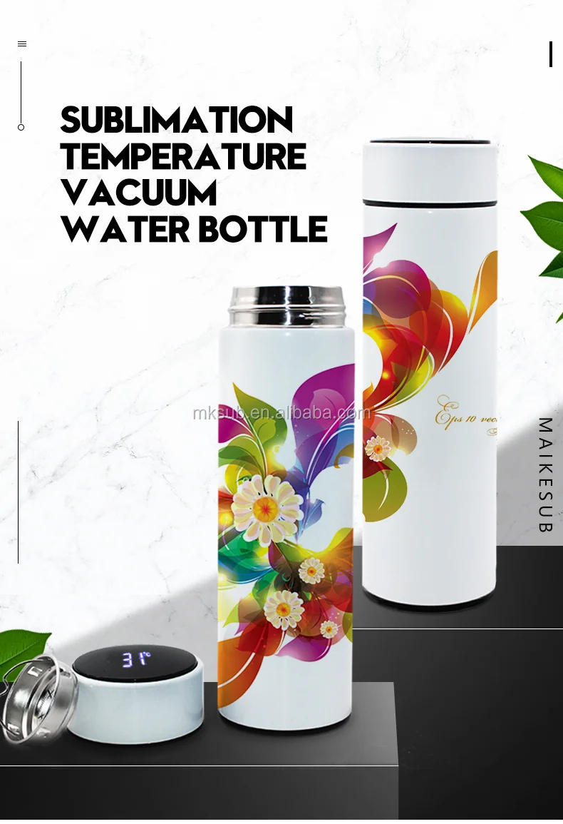 LED temperature water bottle display - LED indicator water bottle hot –