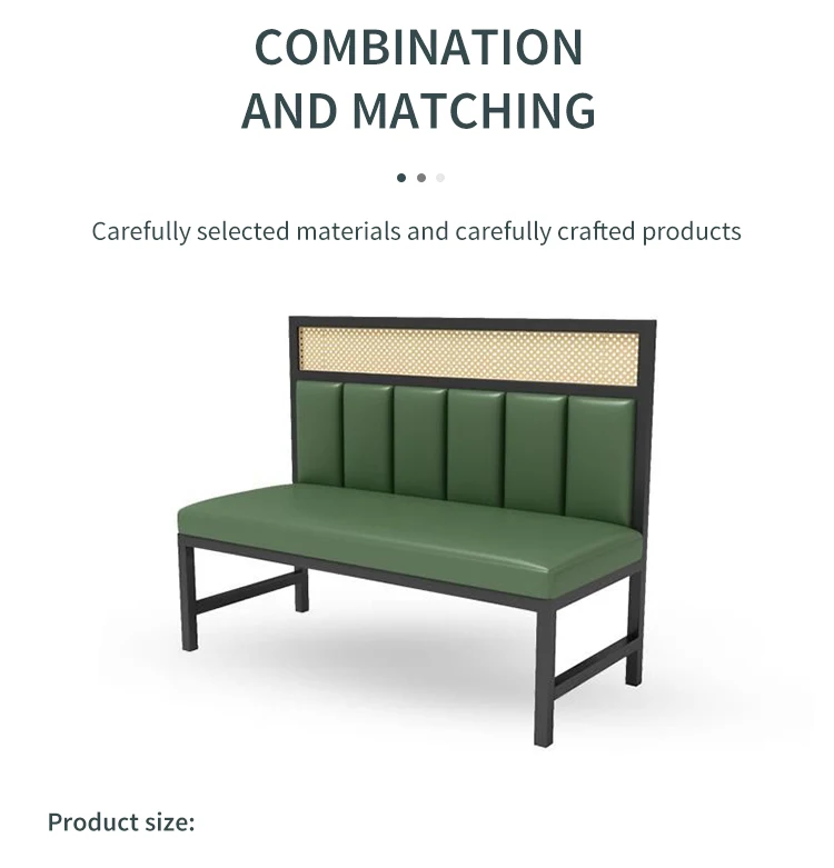 Industrial Restaurant Sets Factory Made Cheap Durable Leather Metal