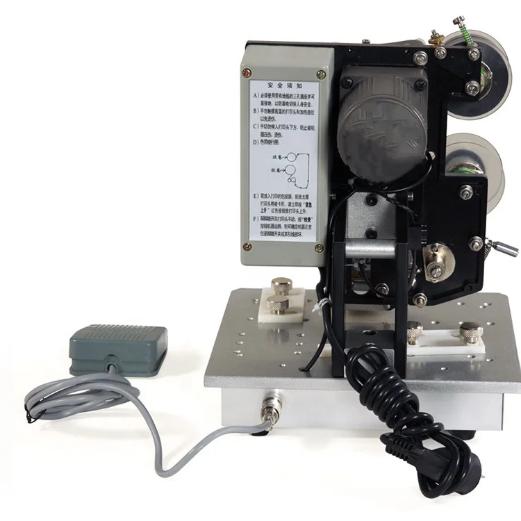 Semi Automatic HP241b Expiry Date Batch Number Code Coding Machine Hot ...