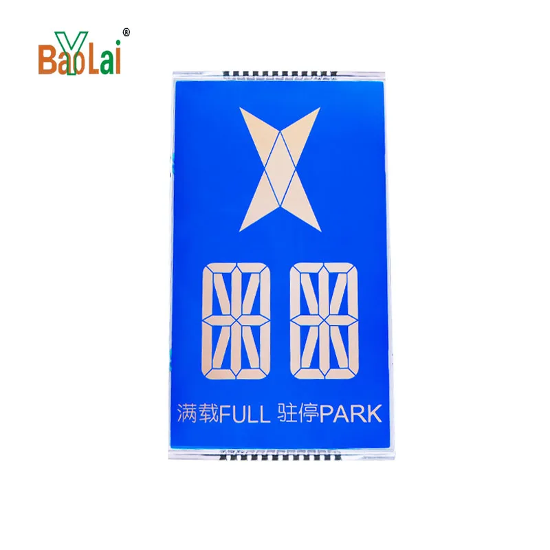 large 7 segment display monochrome LCD segment custom monochrome LCD monochrome lcd display circular