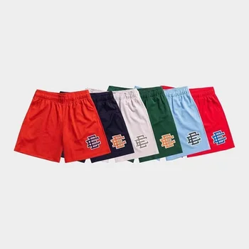 Wholesale summer EE polyester men mesh shorts  running athletic sports basketball gym joggers custom shorts for men