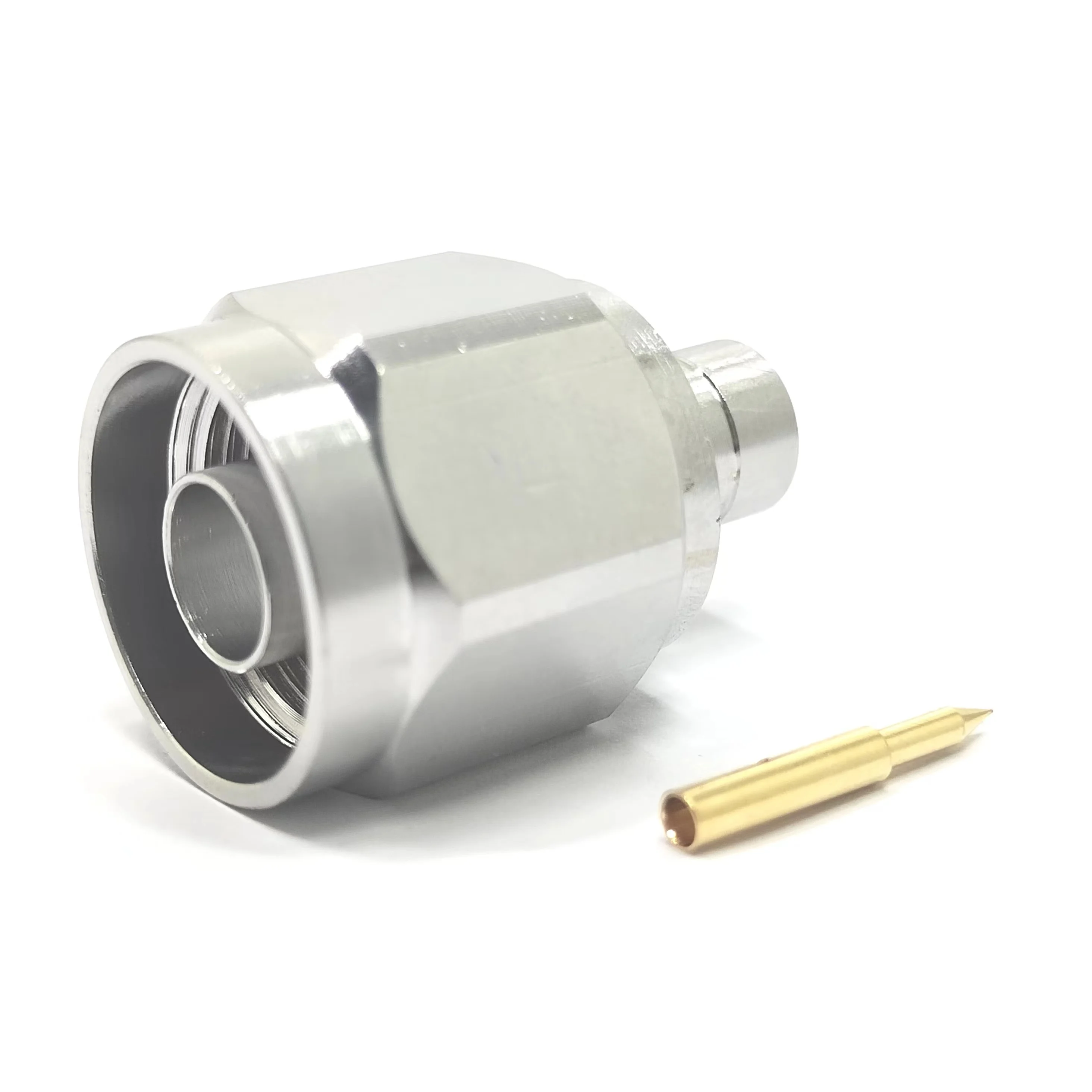 Factory Directly  N Male Plug Solder for 025 Rg401 Cable  Rf Coaxial Connector Coax Brass Connecteur