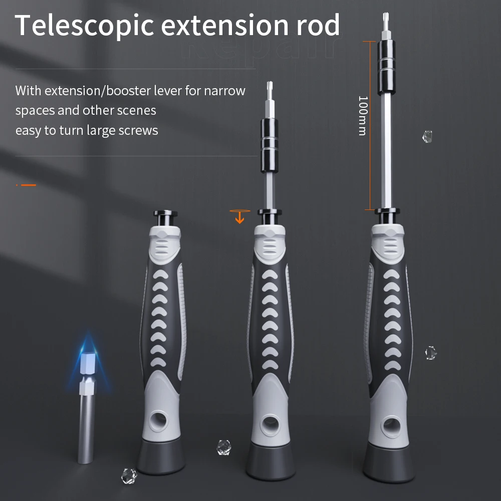 130 in 1 Professional Multi Bit Screwdriver Set for Laptop Computer Computer PC Mobile Phone Device DIY Repair Tool Kit