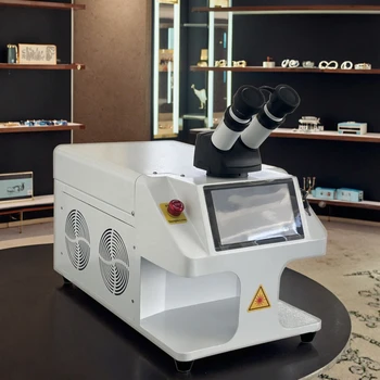 100W & 200W Desktop CCD Jewelry Laser Welding Machine Easy-to-Operate 18K Gold Silver Repair Tools New Condition