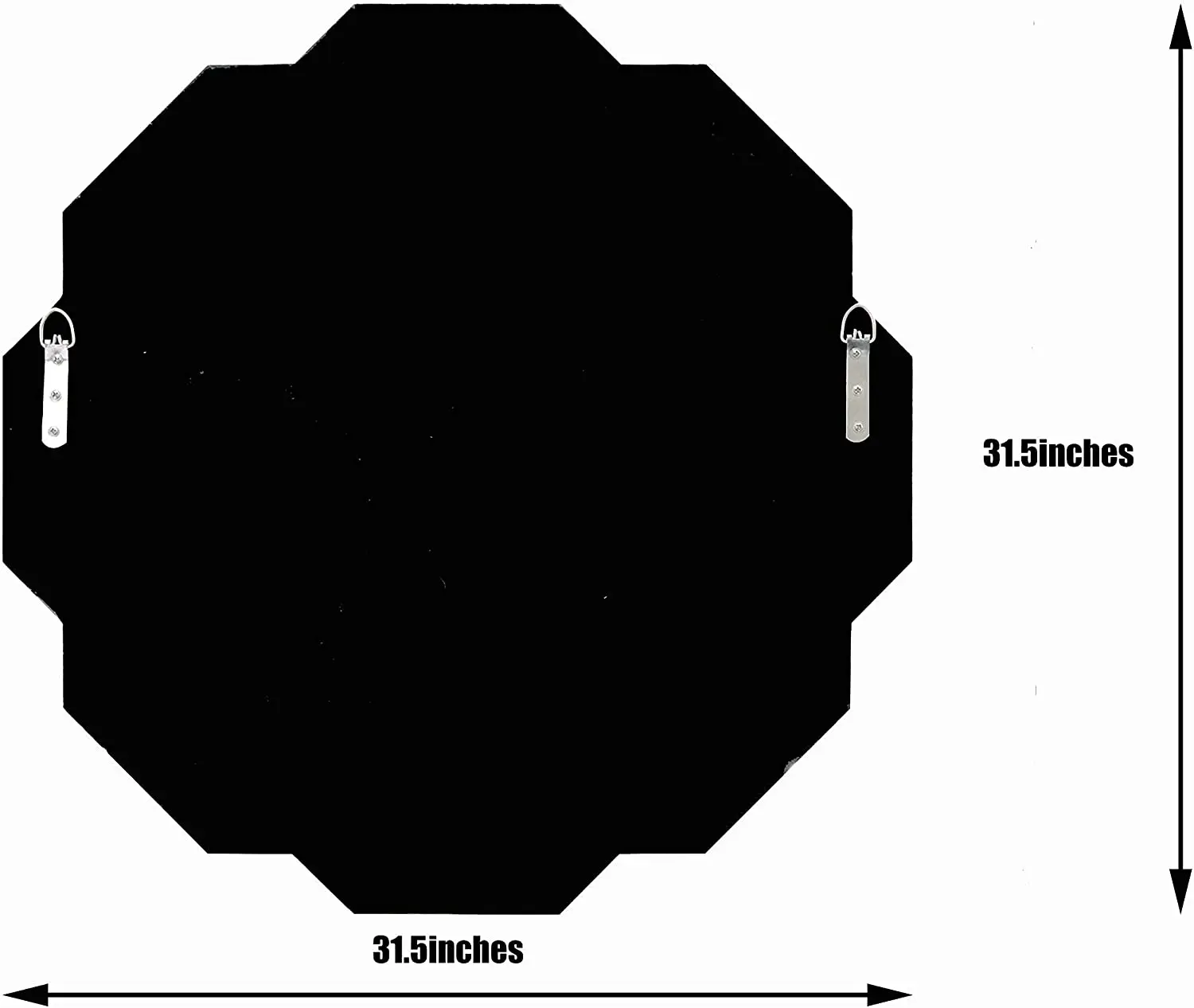 Modern Bevel Mirror Overlapping Framed Round 3d Wall Mounted Livingroom