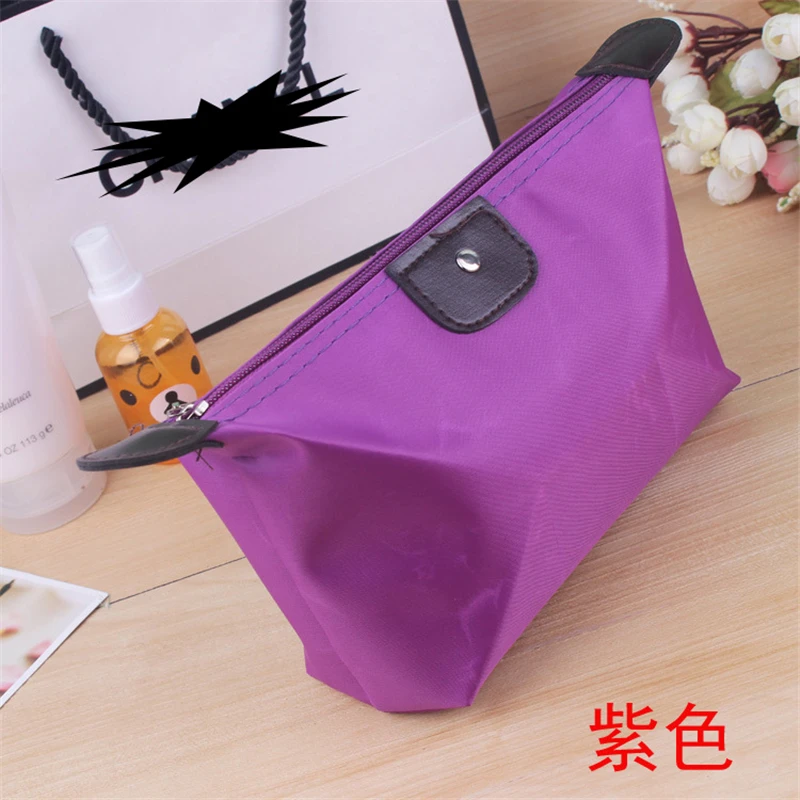 Longchamp Purple Le Pliage Cosmetic Bag