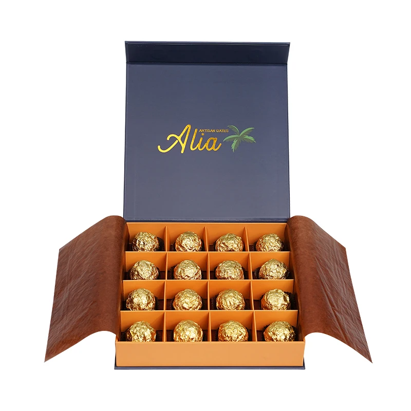 Custom Chocolate Box with Divider Cardboard Gift Box Luxury Chocolate Packaging Boxes