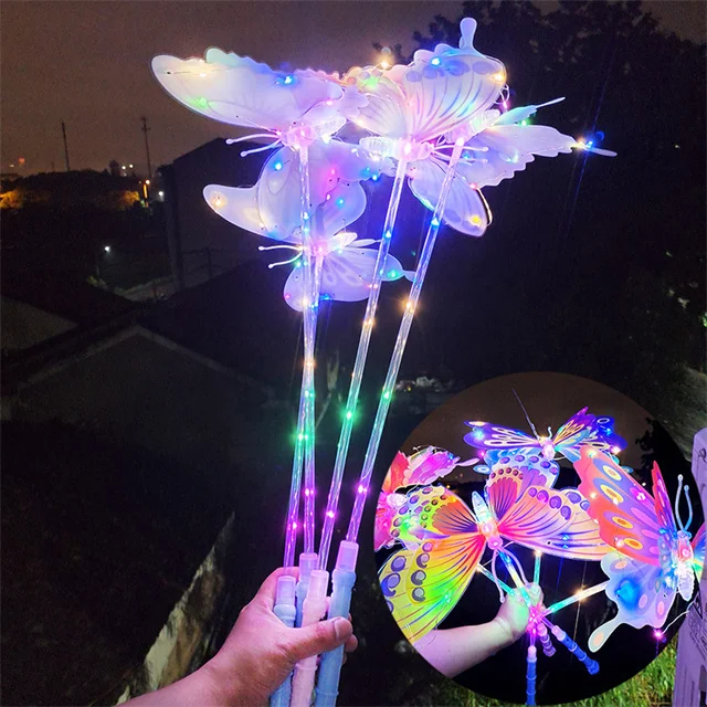 Luminous Led Butterfly Glow Stick For Cosplay & Parties - Oem