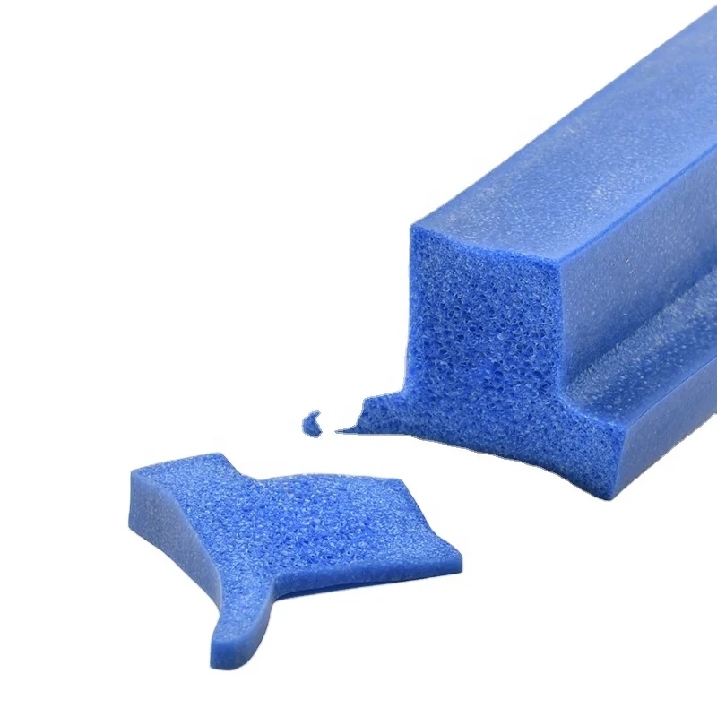 weather strip heat resistant blue sponge strip rubber foam
