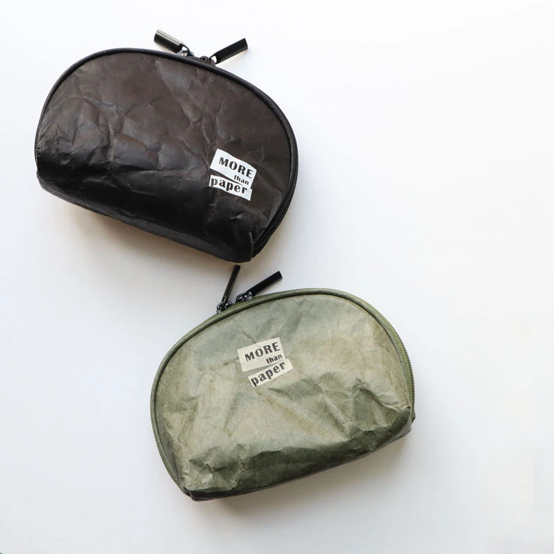 Customized Portable Tyvek Paper Eco Cosmetic Makeup Organizer Bag Waterproof and Washable with Fashion Style Zipper Closure