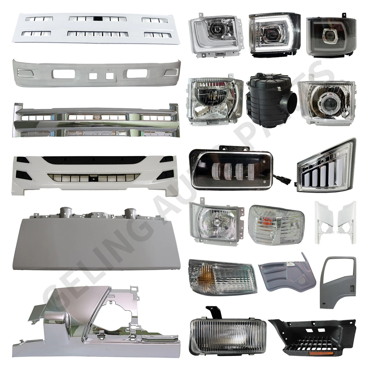 k*0様 ISUZU クロームエアロパーツ Isuzu Truck Spare Parts Chrome Full Set for FRR NPR NKR 700P Body