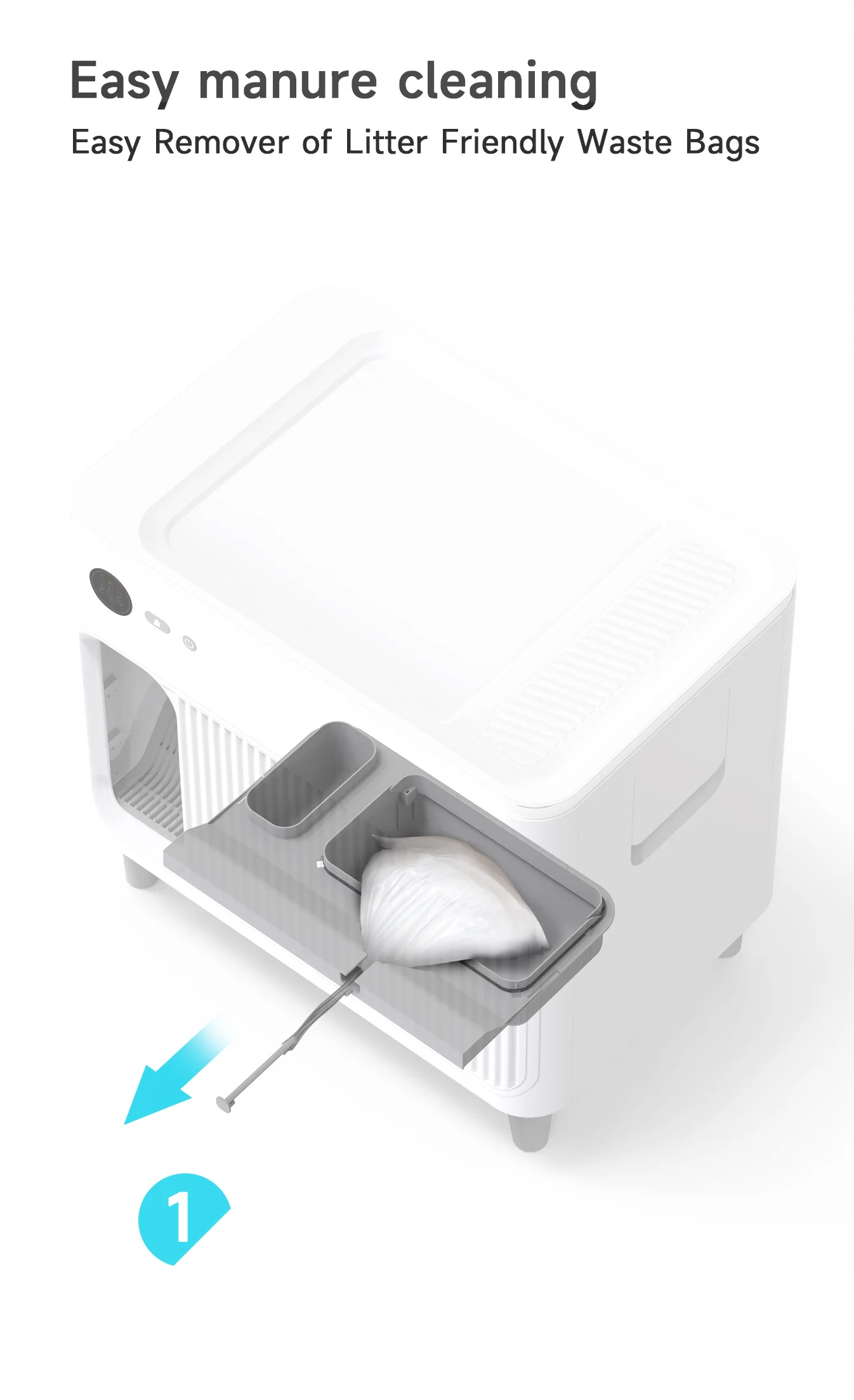 Luxury Large App Control Intelligent Smart Self Cleaning Portable Cat