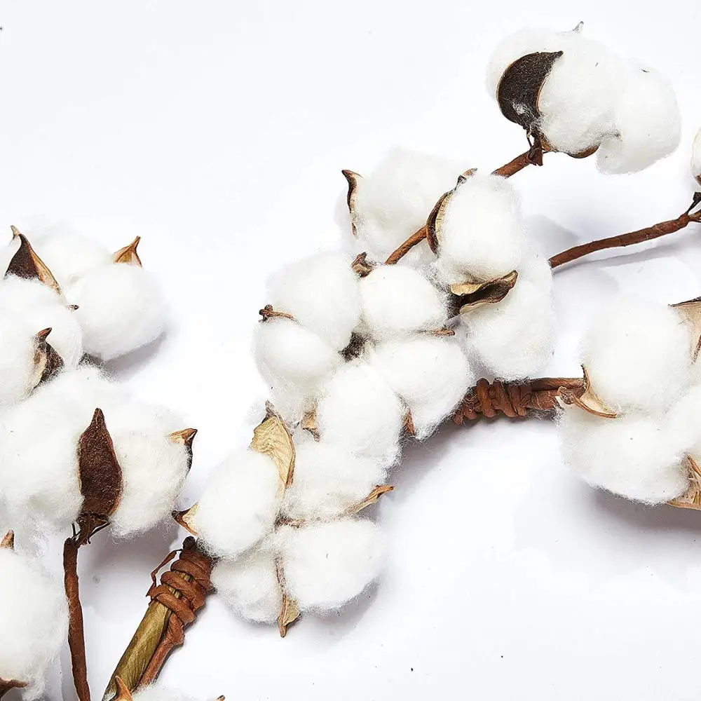 Венок из белого хлопка для свадебного декора в фермерском стиле