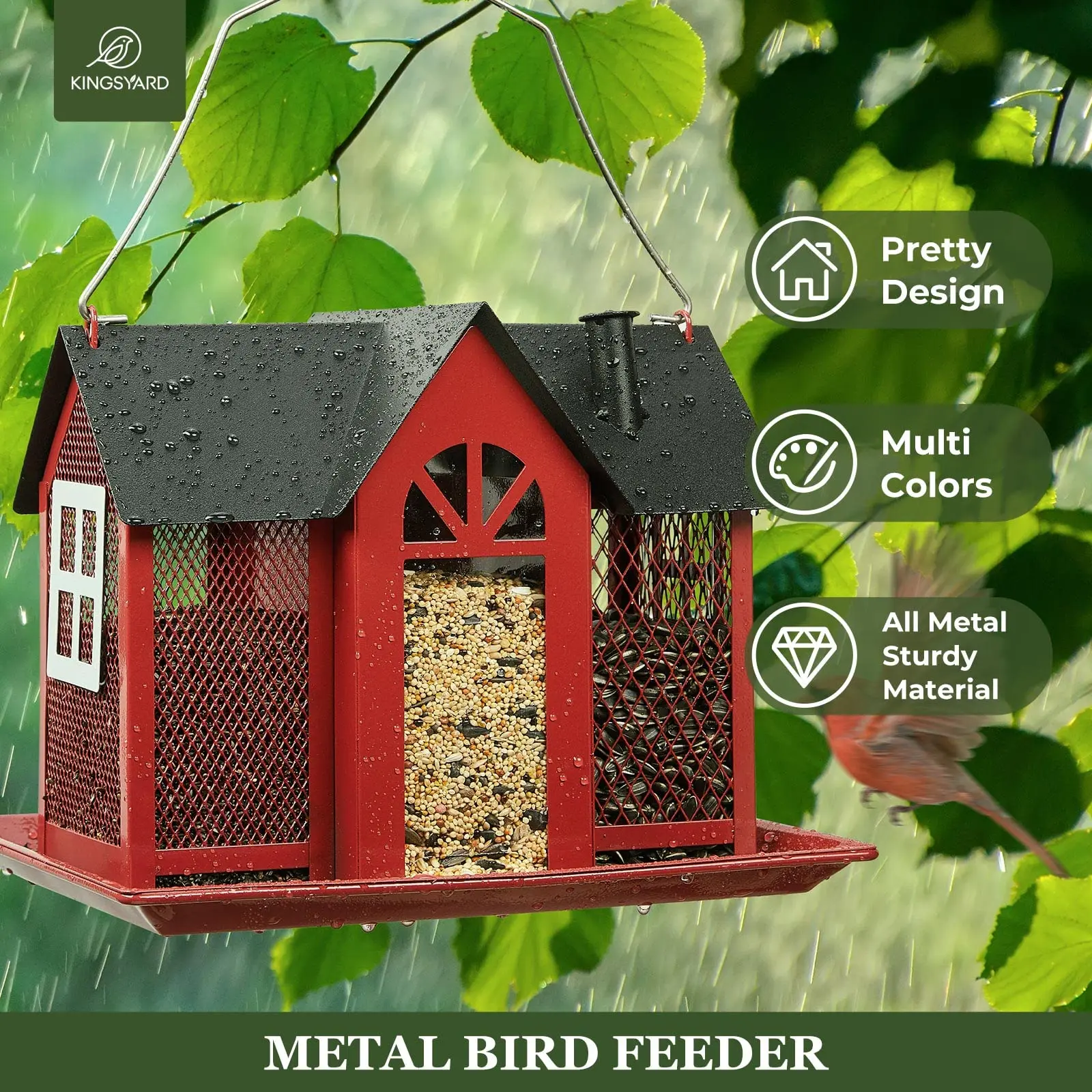 Wholesale Custom Stainless Steel Outdoor Hanging Bird Feeders